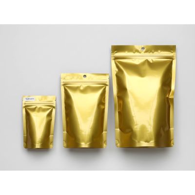 Custom Gold Mylar Packaging Bags Wholesale