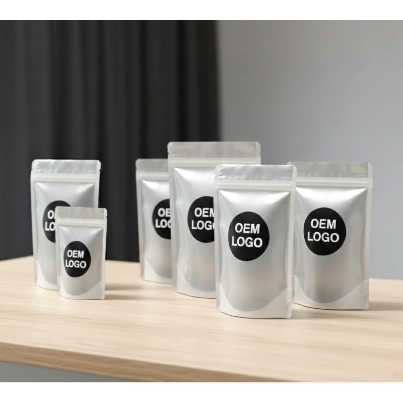 Custom Silver Mylar Bags & Pouches