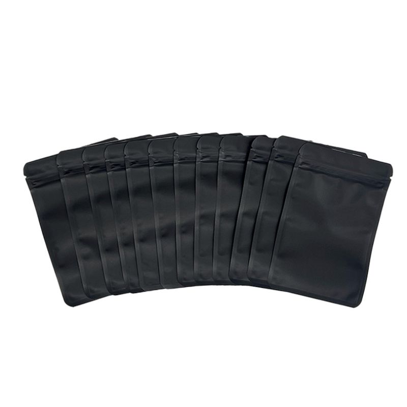 Black Custom 7g Mylar Odor-Proof Weed Packaging Bags