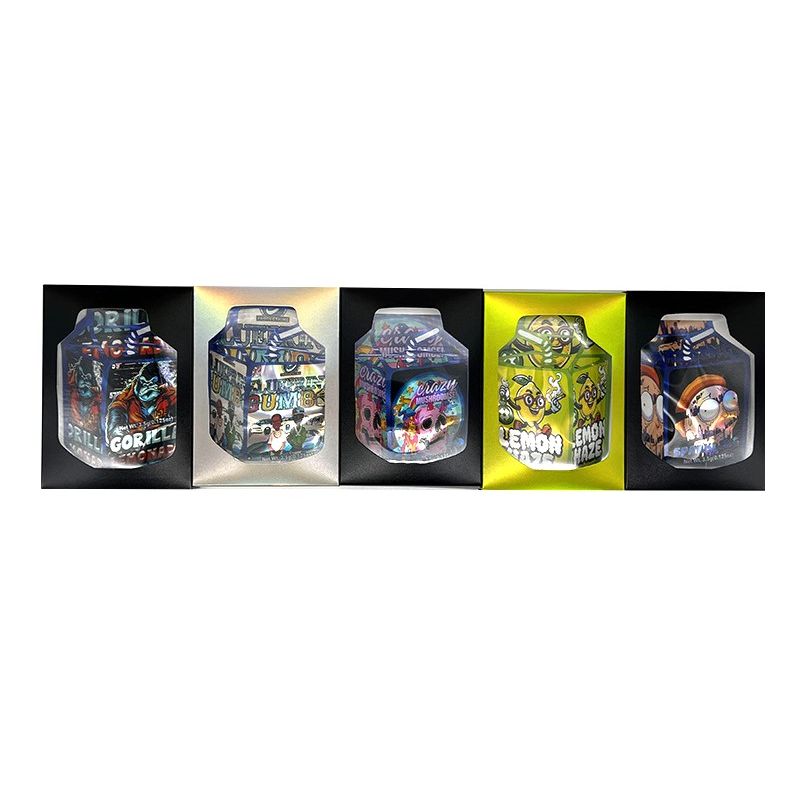 Custom Die-Cut Mylar Bags with Retail Box