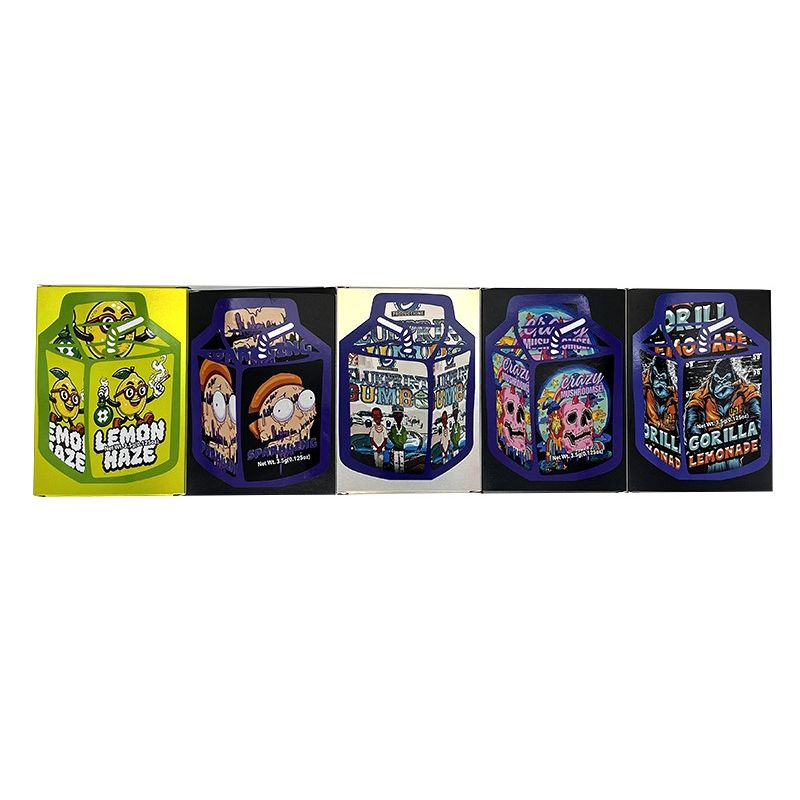 Custom Die-Cut Mylar Bags with Retail Box