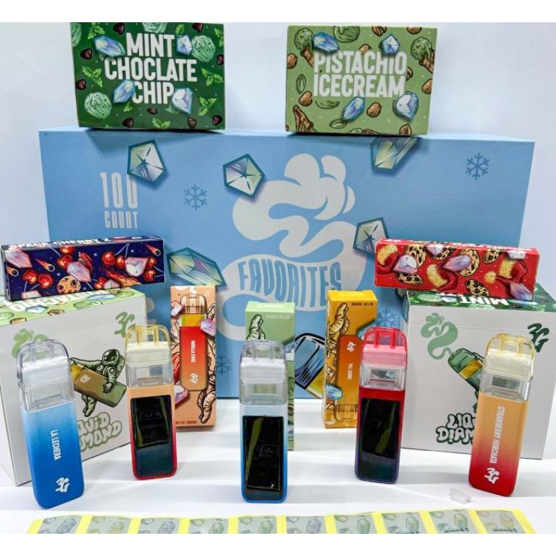 liquid diamond vape pistachio Favorites 3g Empty Disposable Vape – Liquid Diamonds with LED Screen