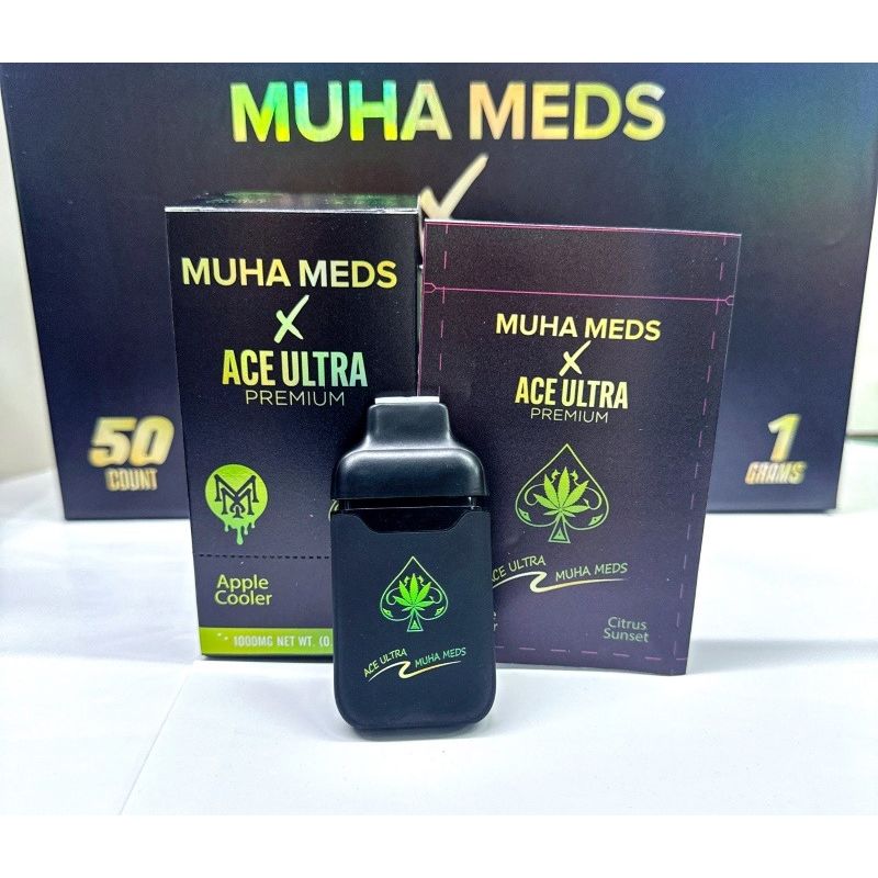 Muha Meds x Ace Ultra Dual-Flavor 1G Vape Cartridges