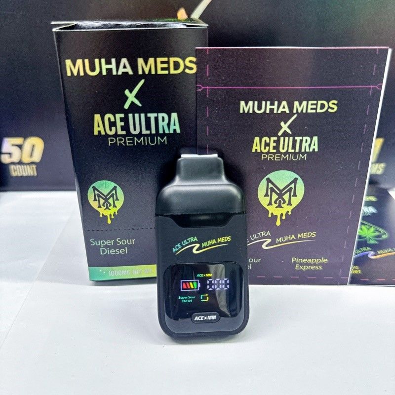 Muha Meds x Ace Ultra Dual-Flavor 1G Vape Cartridges