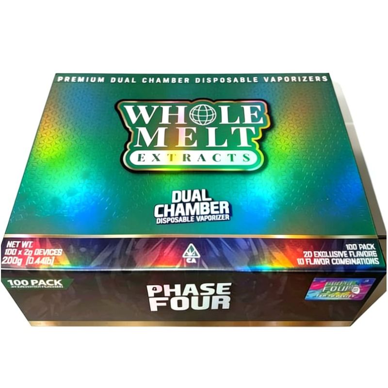 Whole Melts Phase 4 Dual Chamber 2G Empty Disposable Vape Pen
